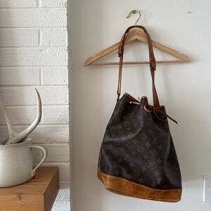 Louis Vuitton Brown Monogram Drawstring Bag